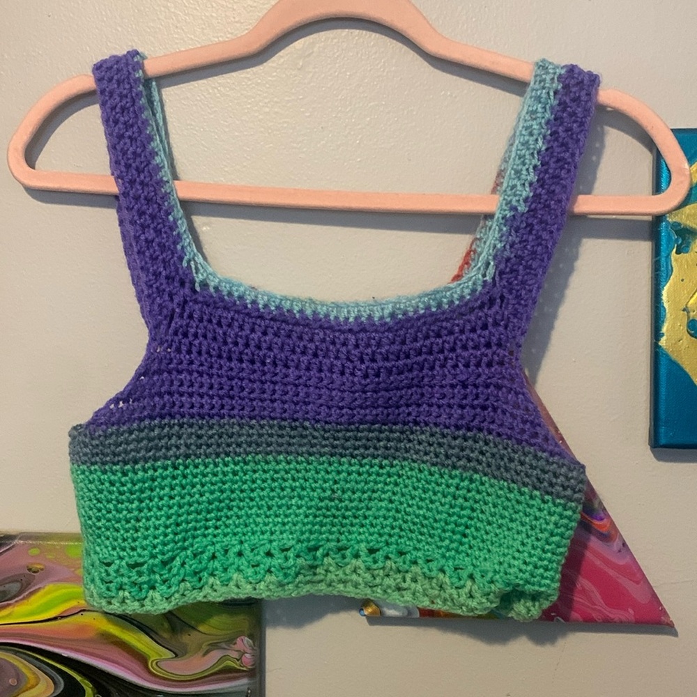 Handmade crochet crop top